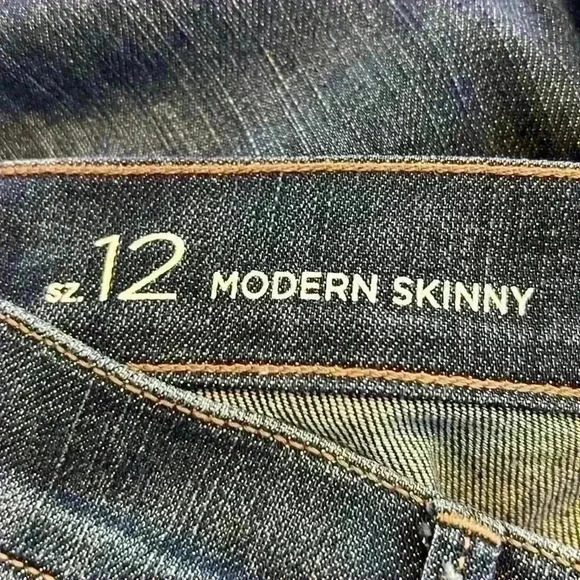 Loft Outlet Modern Skinny Jeans Women's 12 Mid-Rise Blue Medium Wash - Picture 6 of 9